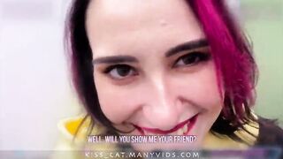 Real Risky Sex in Man's Toilet - Public Agent PickUp Student in Walmart to Quick Fuck / Kisscat