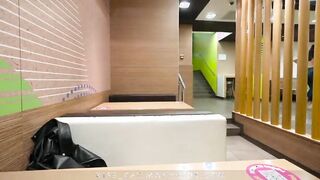 Why step son in public toilet with step mom? ︎ Stepmommy get risky cum in coffee ︎︎︎
