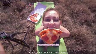 Public Agent Pickup 18 Babe for Pizza / Outdoor Sex and Sloppy Blowjob