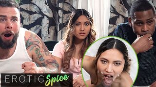DEVIANTE - Cheating Asian wife’s first big black cock