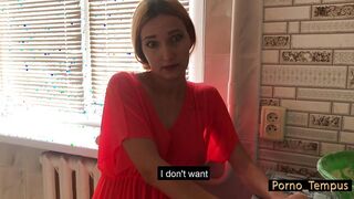 Treason for debt. Russian wife cheats while her husband is at work - porno_tempus